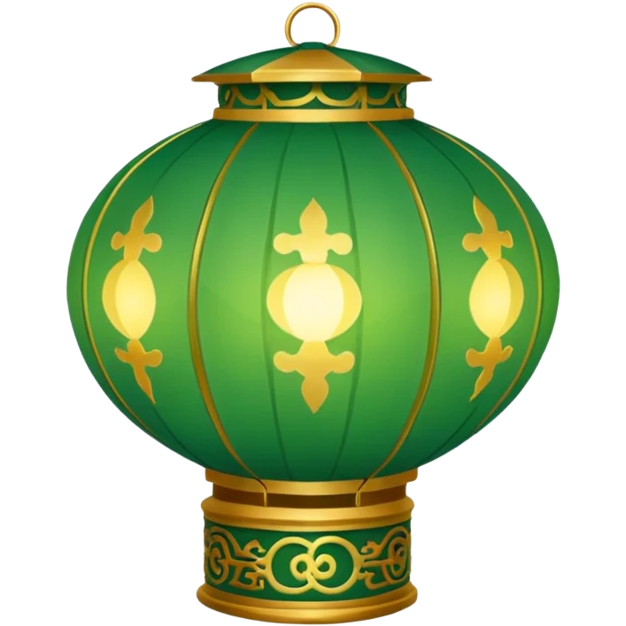green chinese lantern emoji