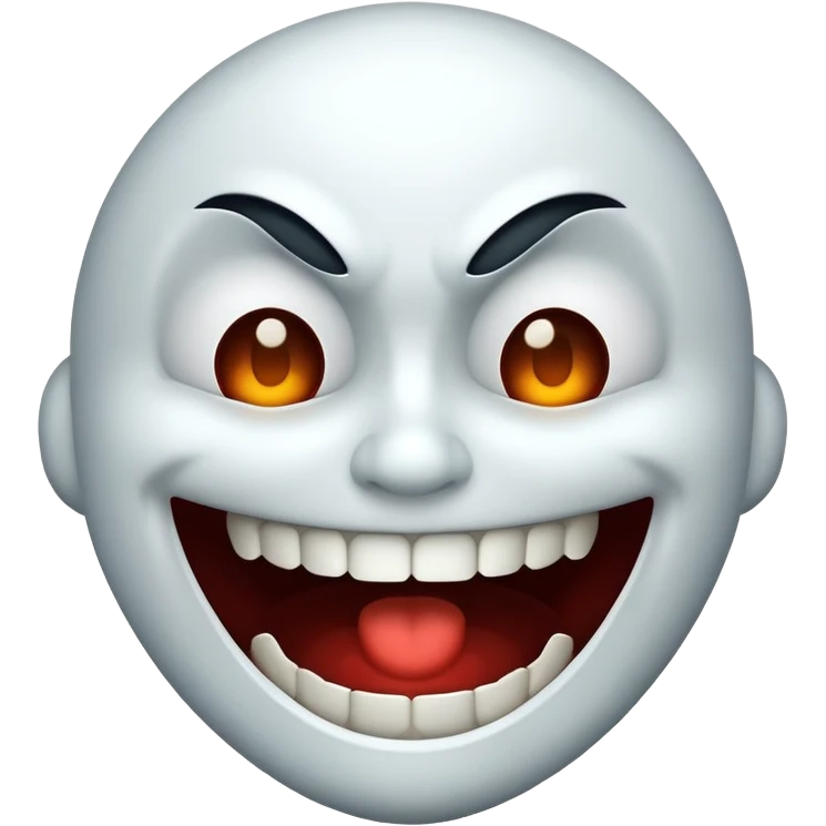 Creepy laugh emoji