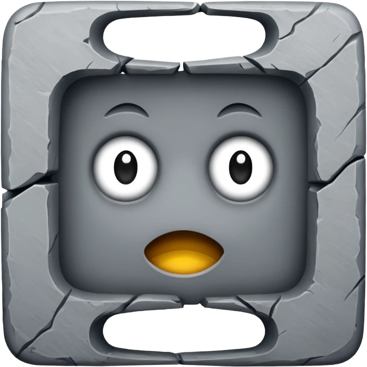 Ortası delik yamuk kare emoji