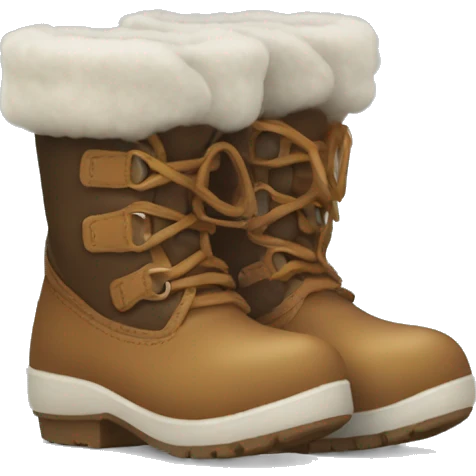 Cute winters boots emoji