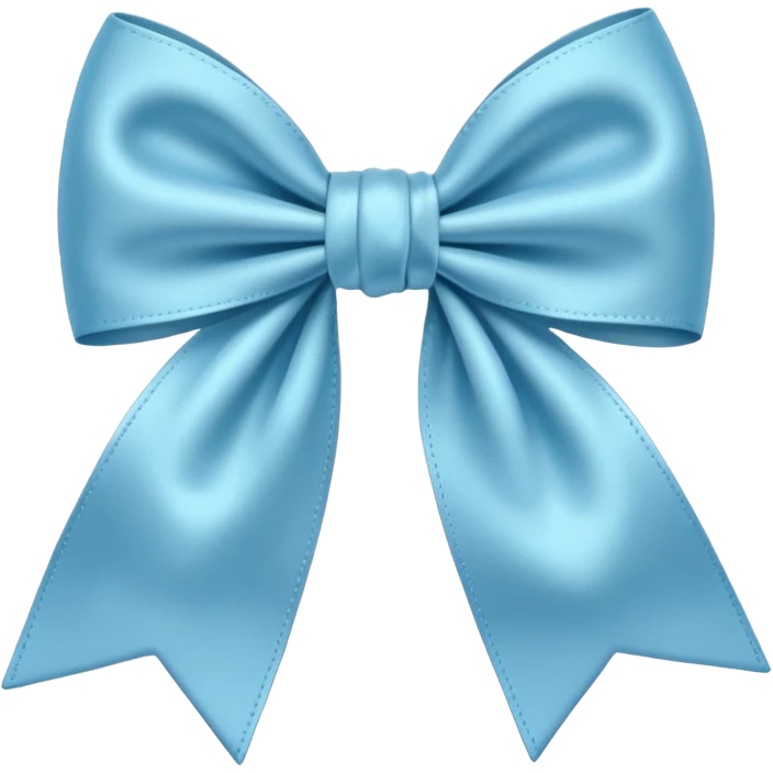 Light blue bow emoji