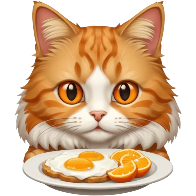 gato desayunando emoji