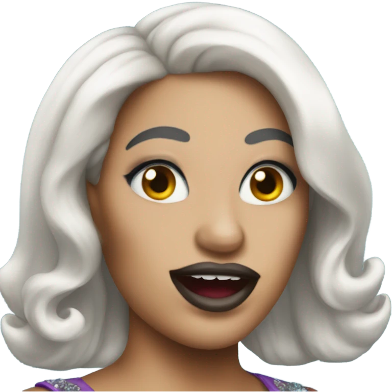 Drag queen shark emoji
