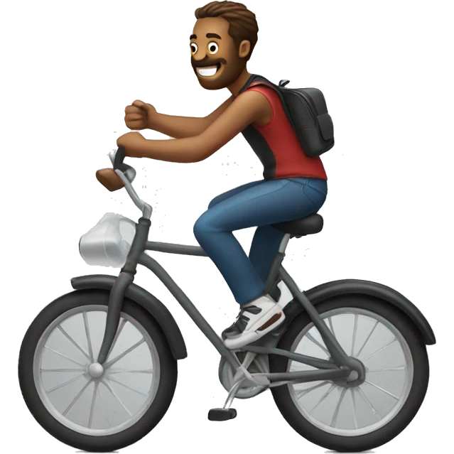 Guy on bike  emoji