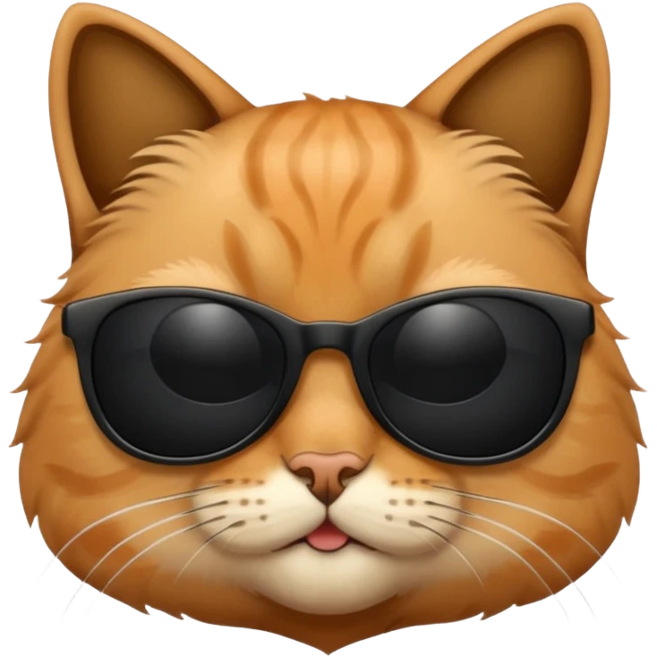 Cat wearing sunglasses emoji