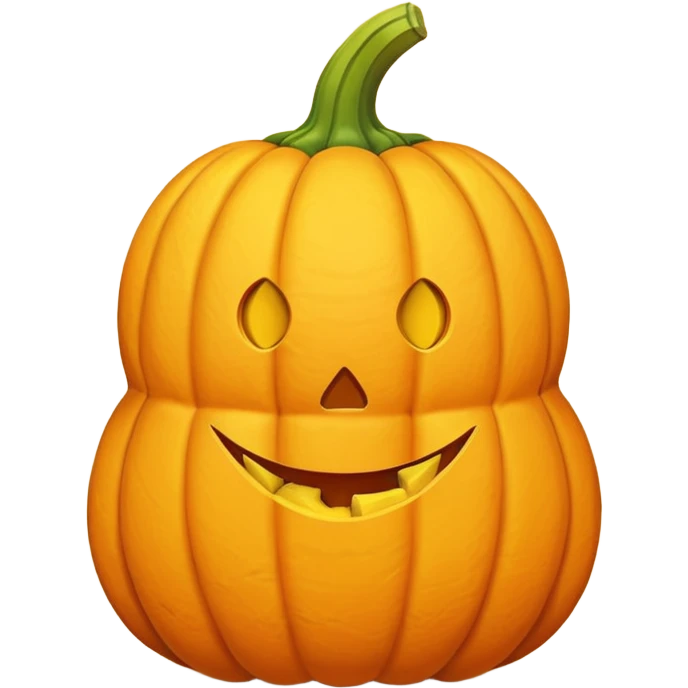 pumpkin plushie with banana peel on top emoji