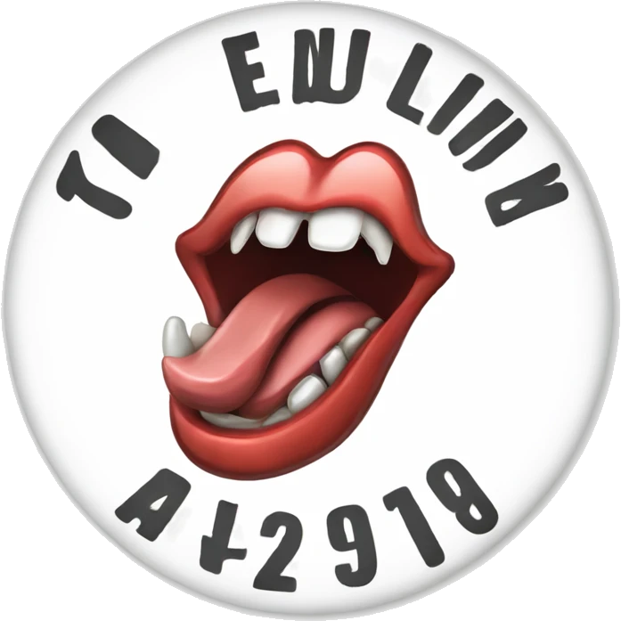 silly solo tongue out white emoji