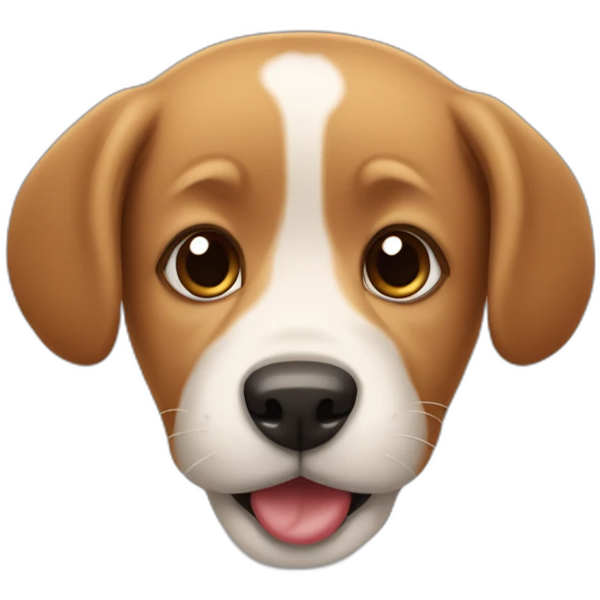 Cachorro chorando e rindo emoji
