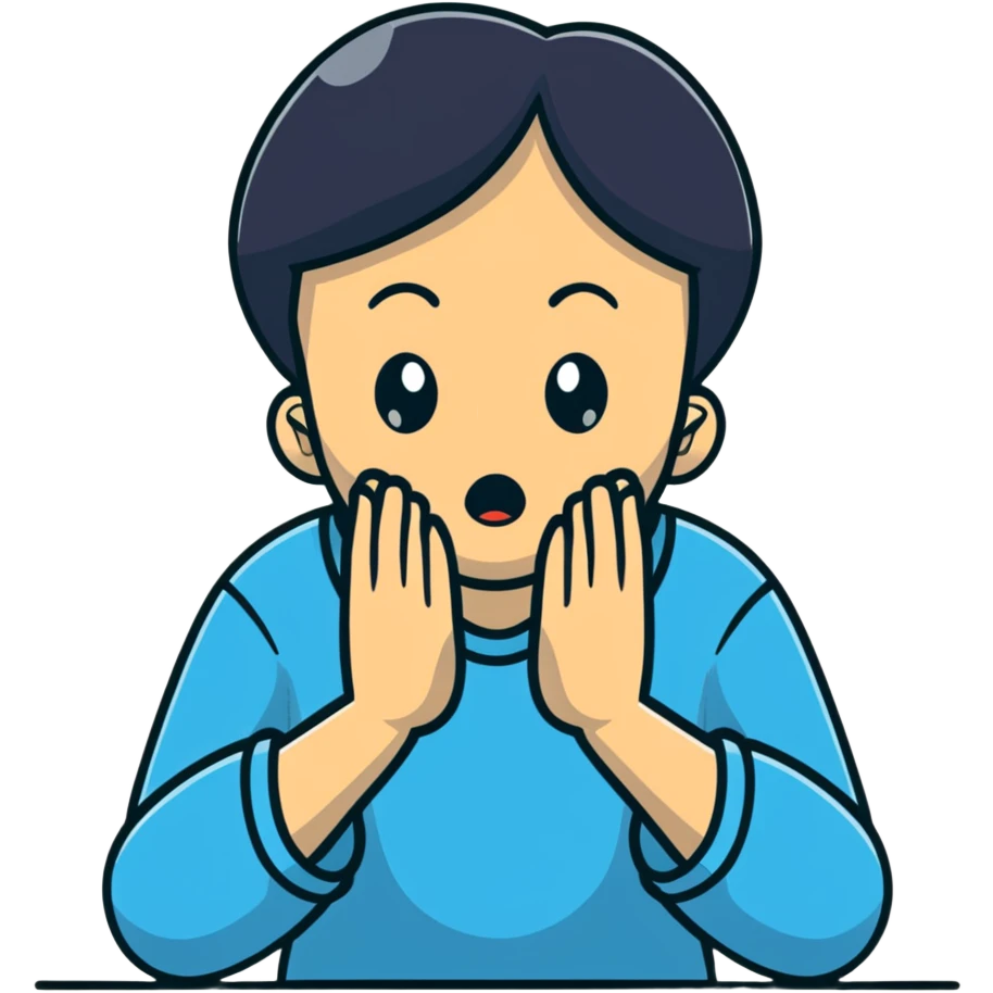 person begging for forgiveness with remorseful expression and pleading hands emoji