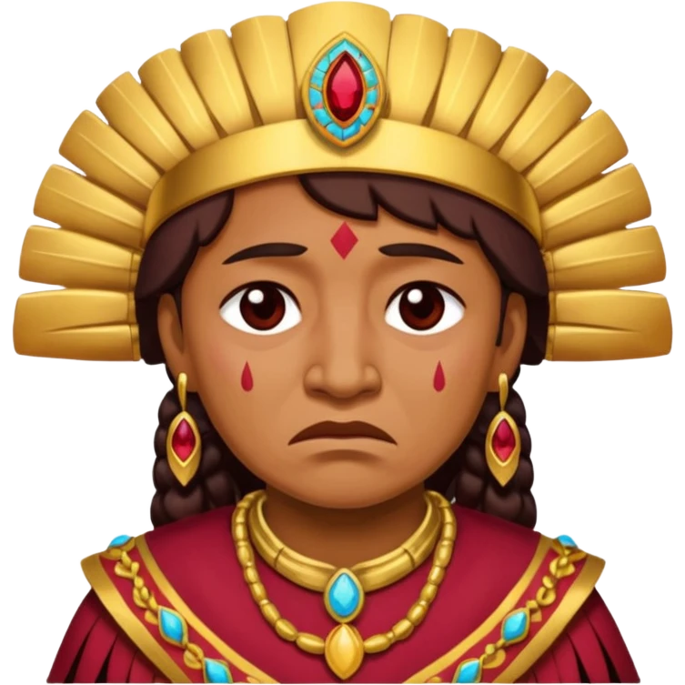 An fsu emoji with an fsu fan crying/depressed so a Seminole make it chief Osceola with Garnett and gold included emoji