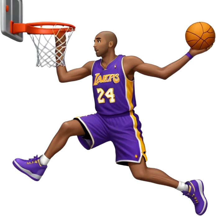 Kobe Bryant of him dunking  emoji