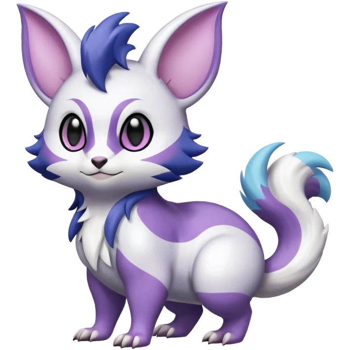 Shiny Furret-Absol-Noibat-Hybrid (Full body) emoji