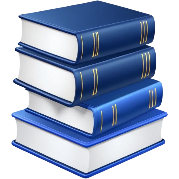 2 neon dark blue books emoji
