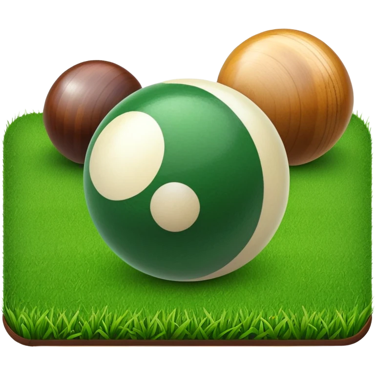 Lawn bowling emoji