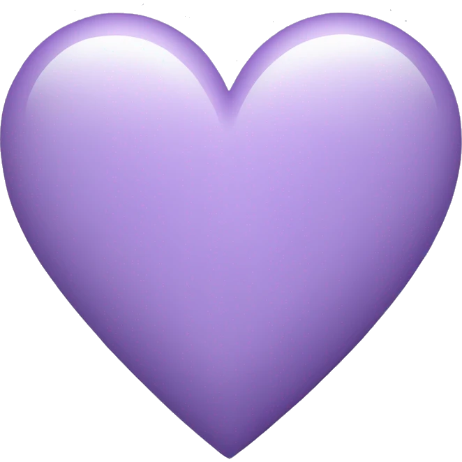 Light purple heart emoji