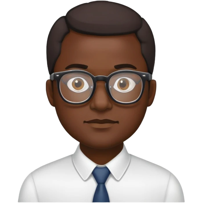 Barquero moreno de piel con gafas  emoji