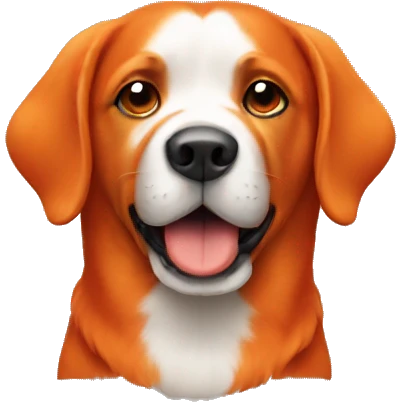 RED ORANGE WITH DOG  emoji