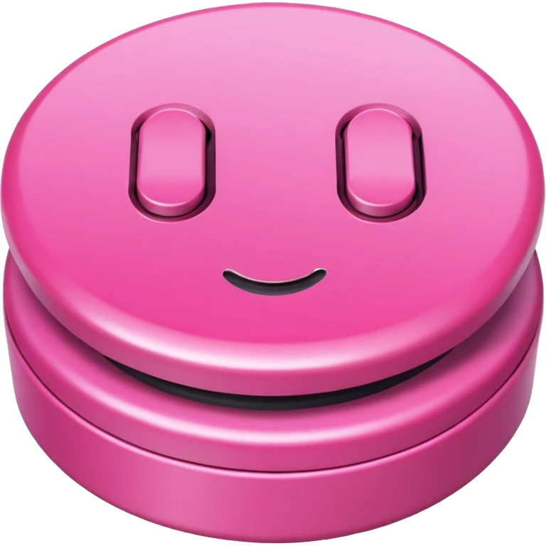 pink press button emoji