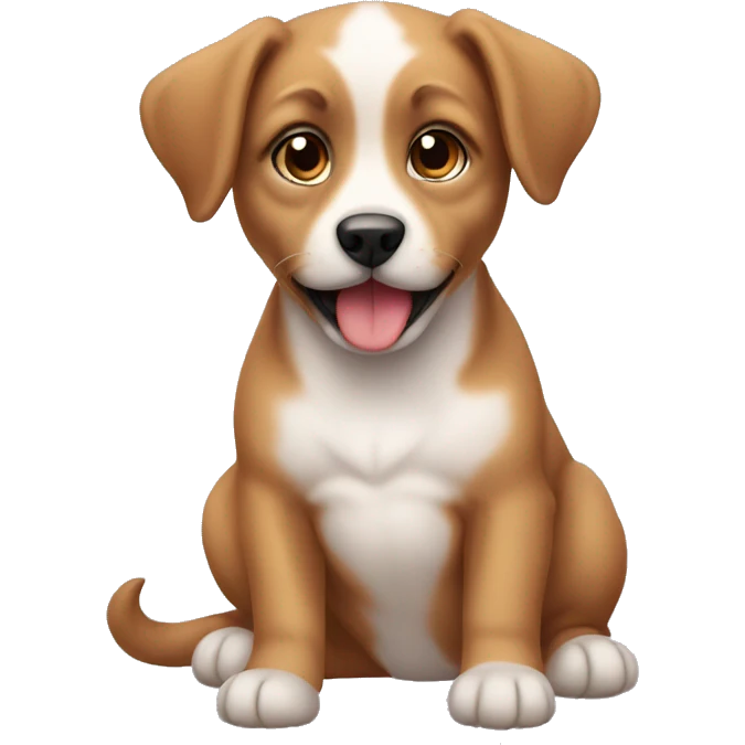 Cute baby dog emoji