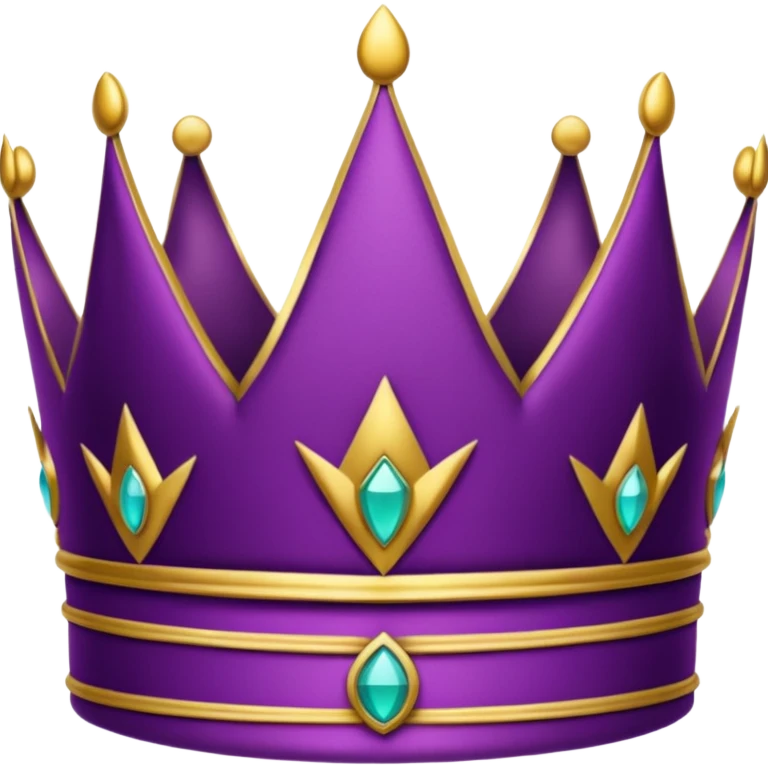 Coroa roxa emoji