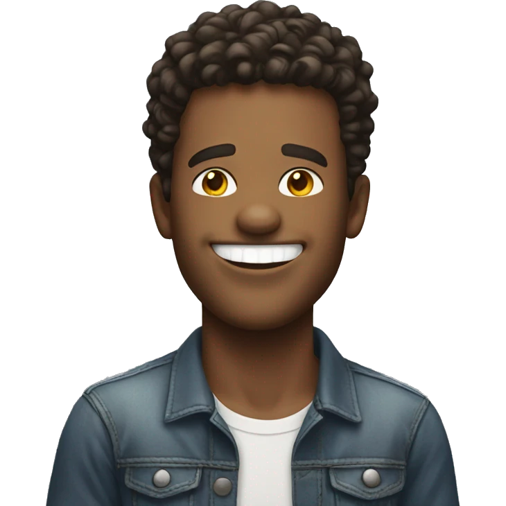 Cool guy smiling with teeth emoji