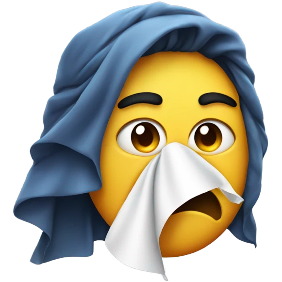 Emoji making a stank face wiping the nose emoji