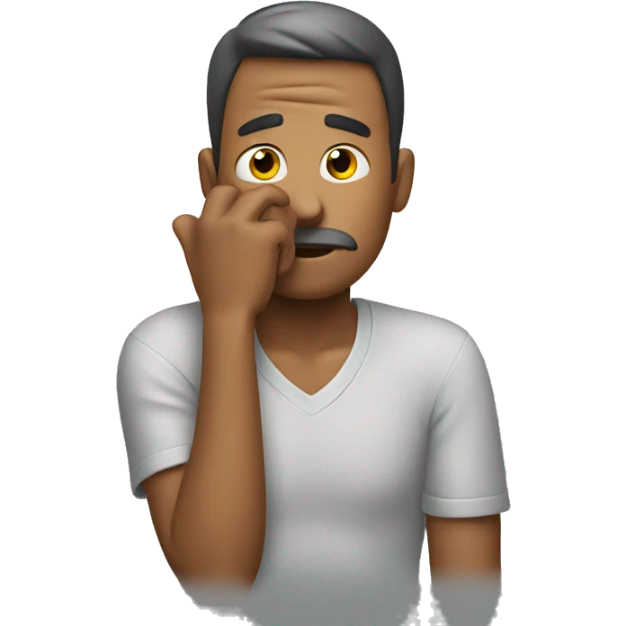 A man who scratches his head while thinking emoji