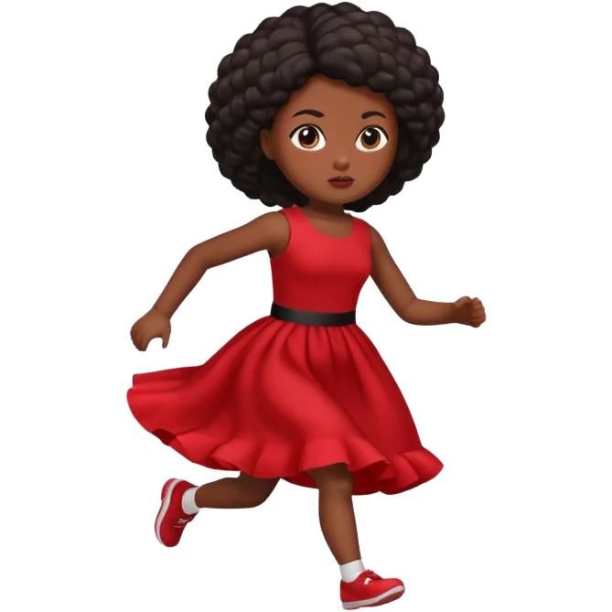 corriendo muñeco negro emoji