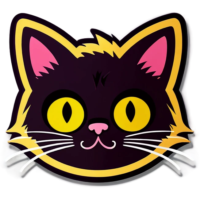 Cartoon cat face emoji