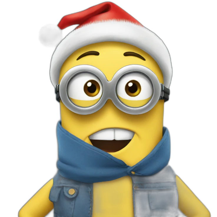 Minion navideño emoji