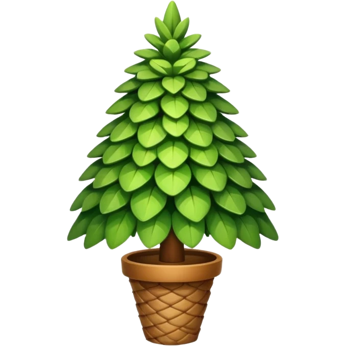 shaped little tree emoji