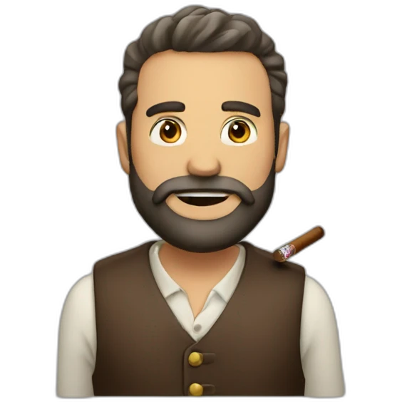 man-with-cigar-and-beard emoji