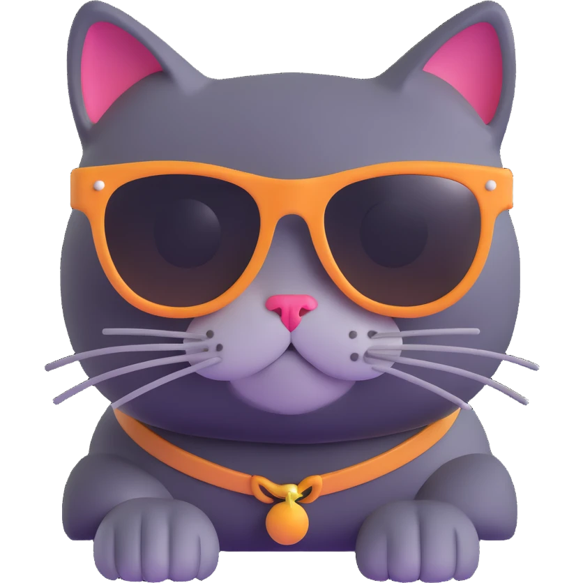 cat wearing sunglasses emoji