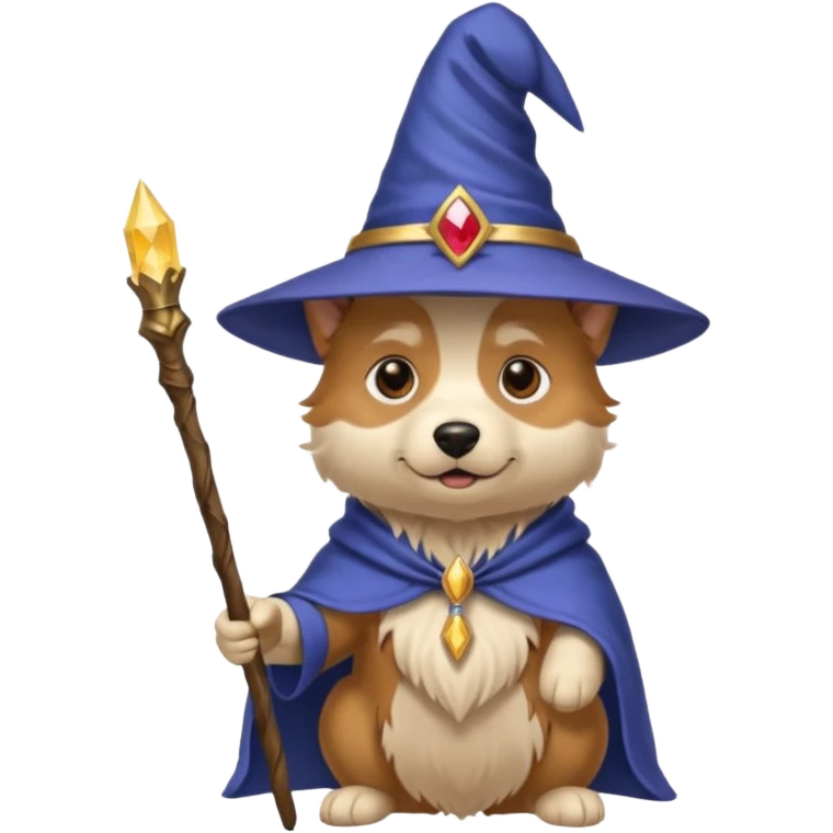 Dog wizard emoji