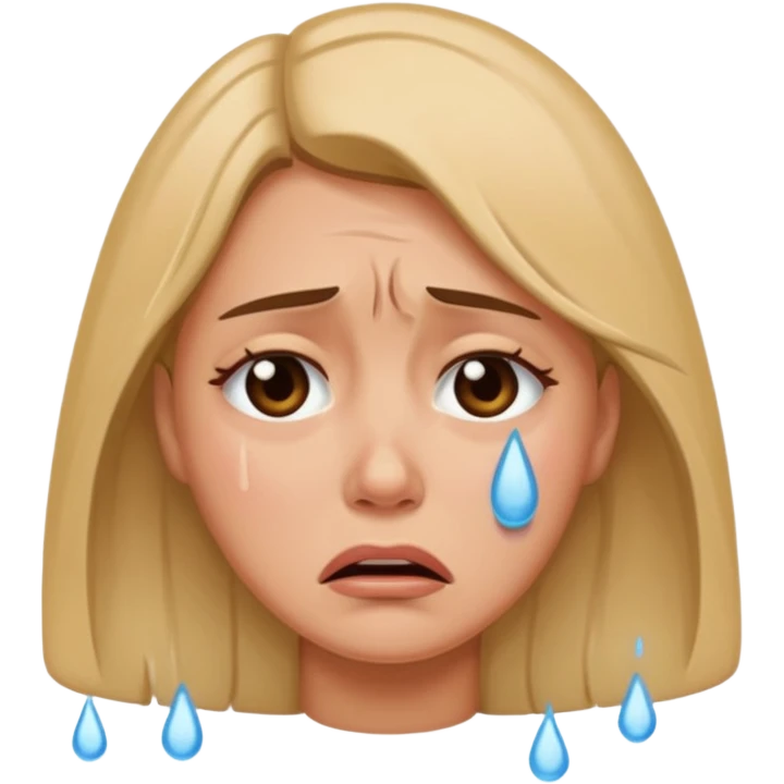 Mujer llorando emoji