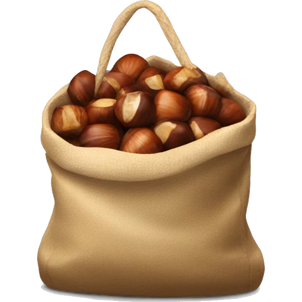 bag of roasted chestnuts emoji