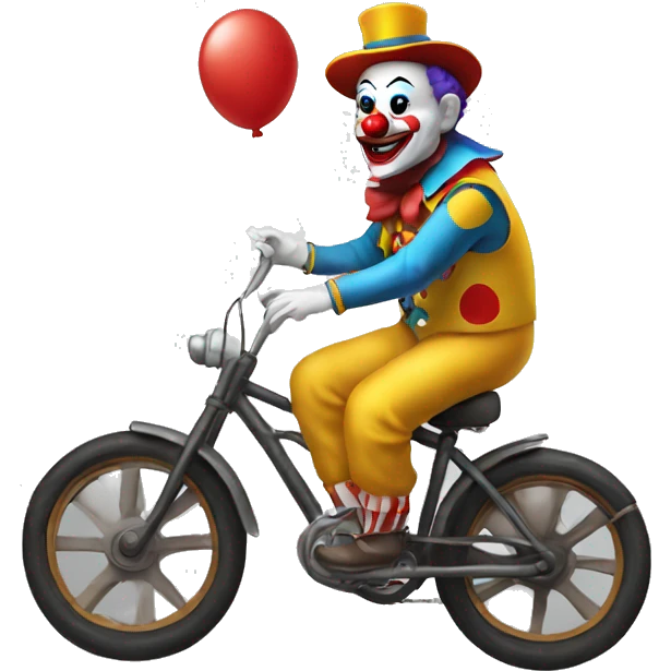 clown on a bike emoji
