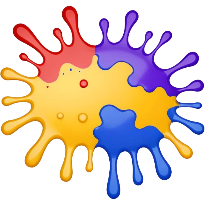 large paint splat emoji