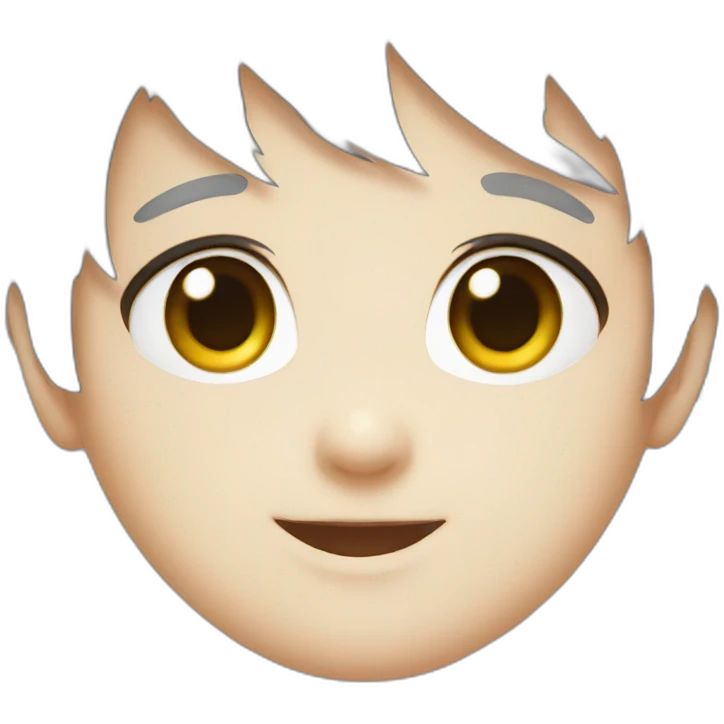 Cute anime face emoji