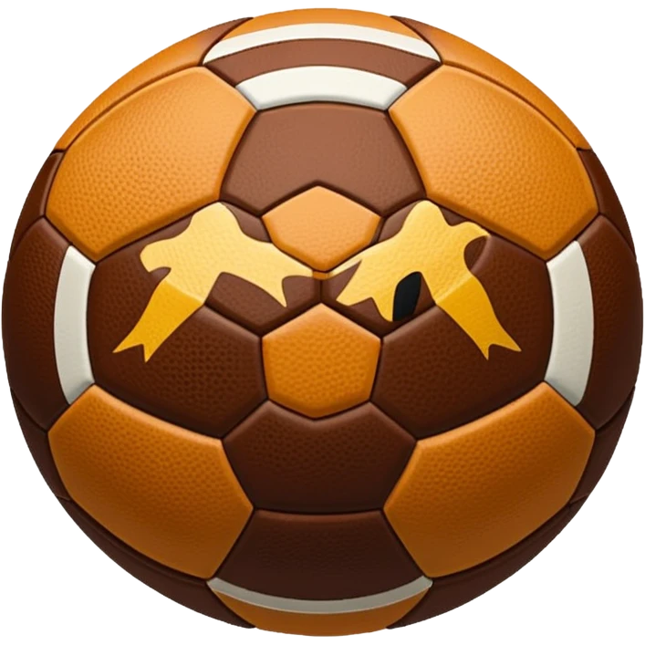 create an icon of a traditional football - it should be inspired by airbnb icons emoji