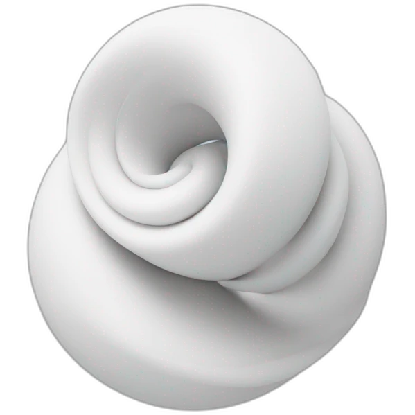 white 3d spiral emoji