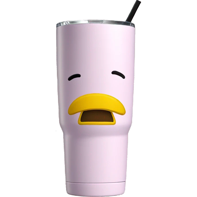 Pink 40oz Stanley tumbler emoji