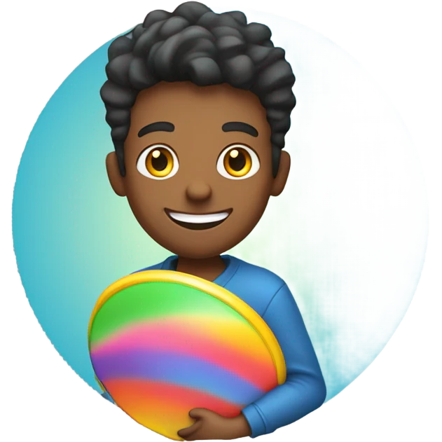 Guy with frisbee  emoji