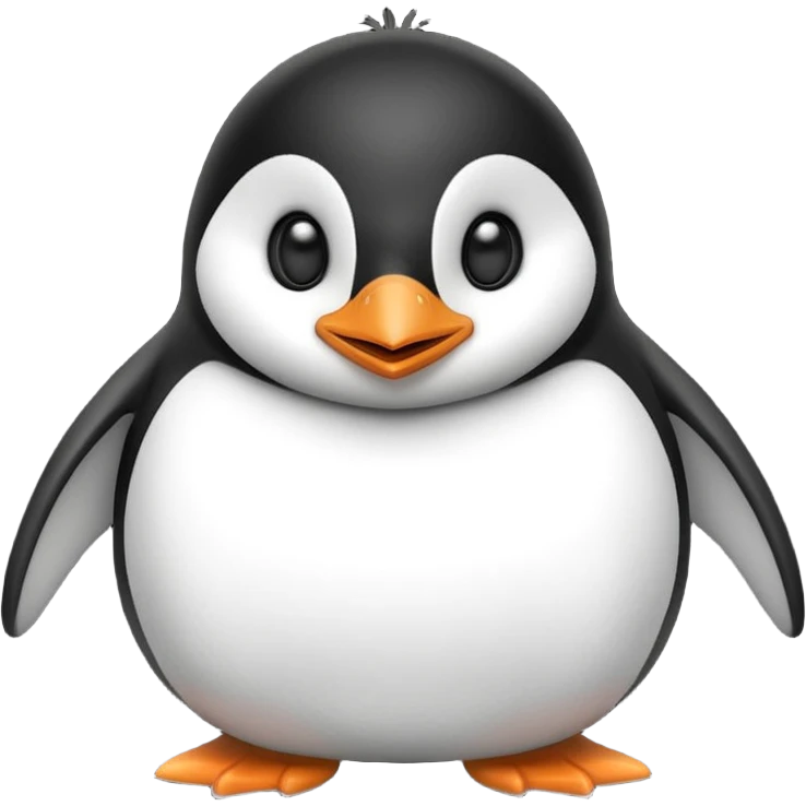 a smiling penguin emoji