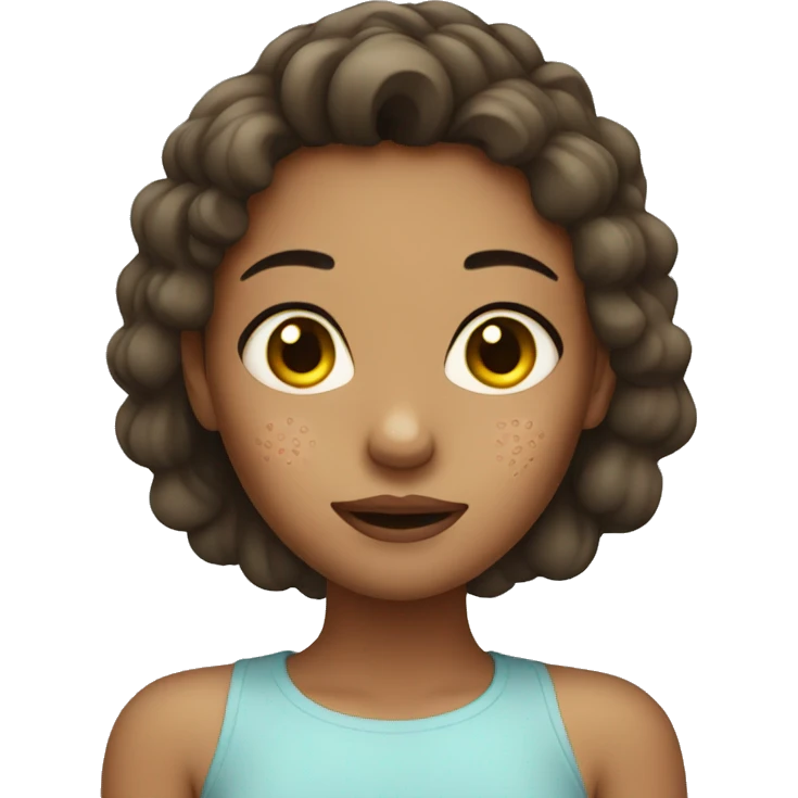 Girl with acne emoji