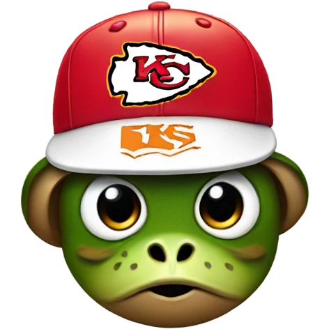 Frog w KC chiefs emoji