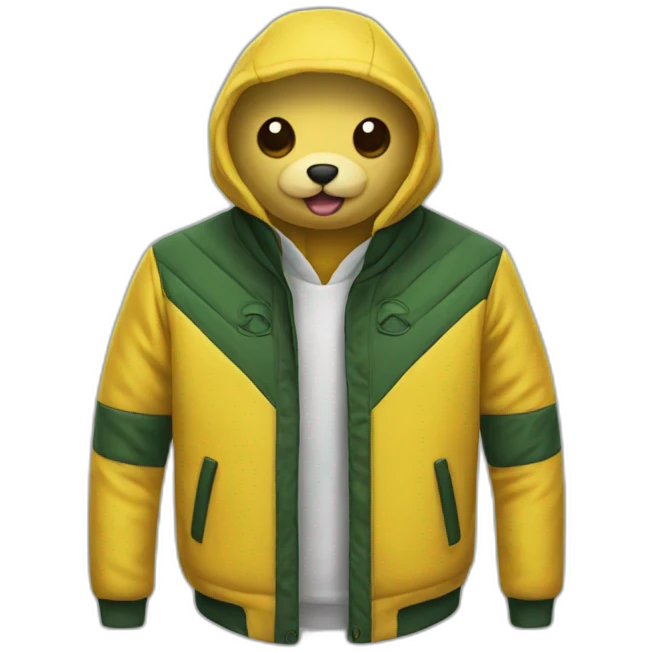 Christmas yellow jacket emoji