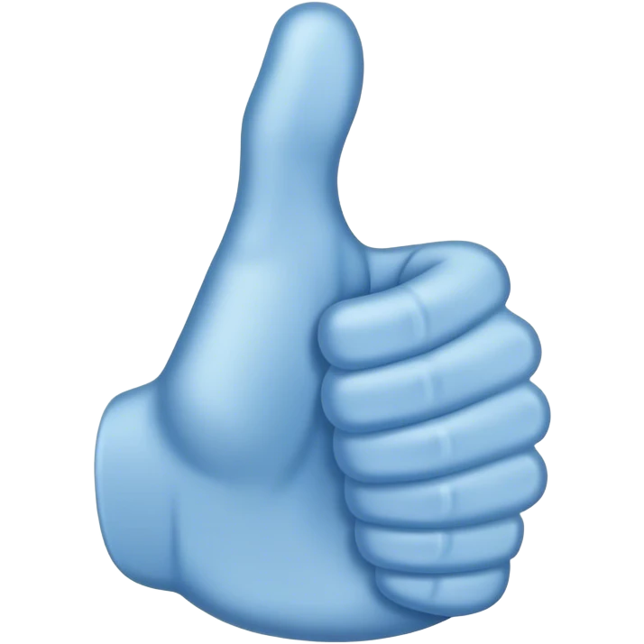 blue thumb up emoji