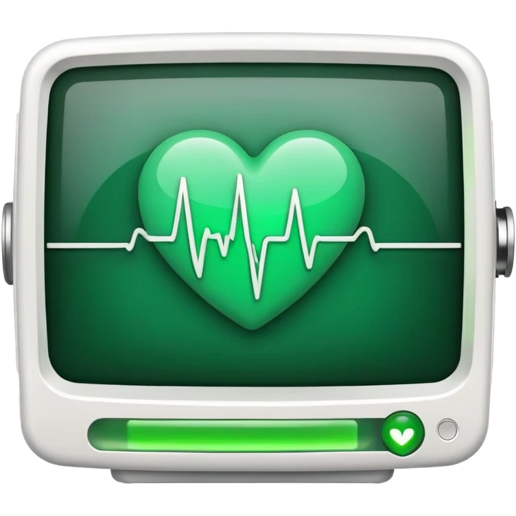 heartbeat line on heart monitor emoji