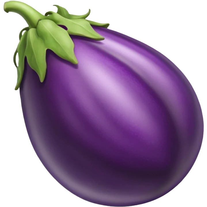 Egg plant with a vein  emoji